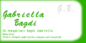 gabriella bagdi business card